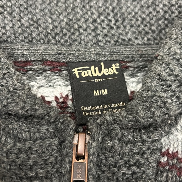 FAR WEST Zippered Cardigan - Picture 2 of 11